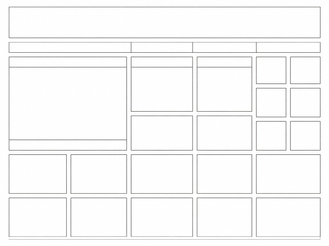 Aspect ratio and wireframe layout matrix preview